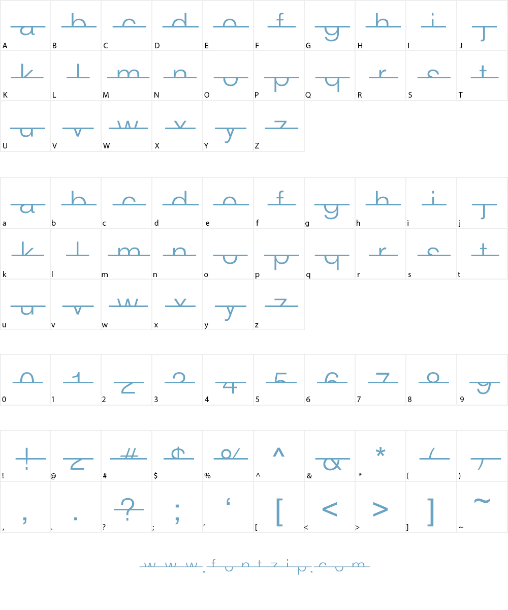 Strike Swiss Font Character